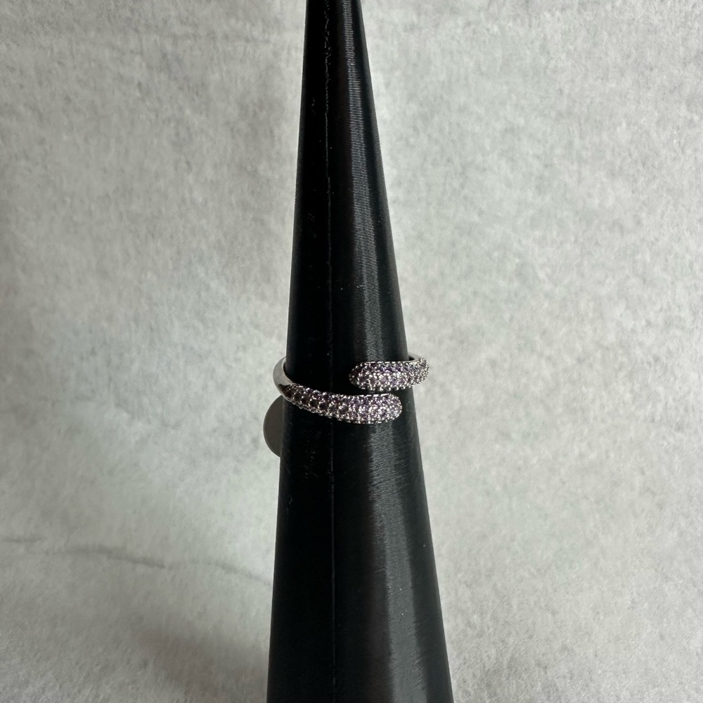 All Lit Up-Amethyst Pave Ring-Size 9